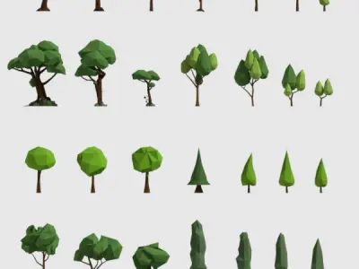 Trees Pack 3D model