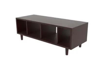Japanese Hollow Shelf Free  Free low-poly 3D model