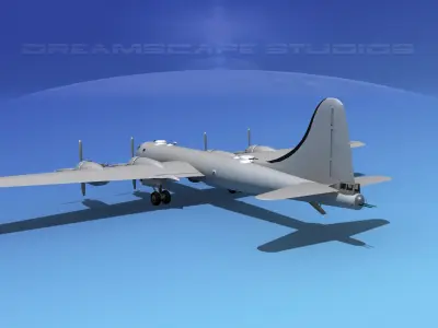 Boeing B-29 Superfortress VBM 3D model