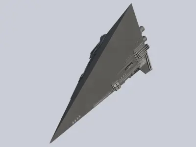 Alien ship Low-poly 3D model