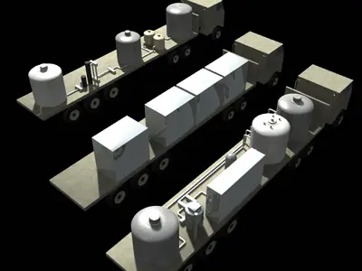 Mobile Chemical Lab Iraq 3D model