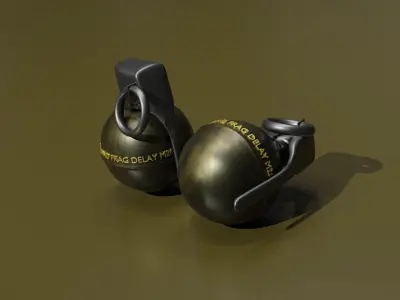 Making 3D PUBG Grenade In Blender  3D model