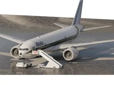 BOEING 777-243ER 3D model