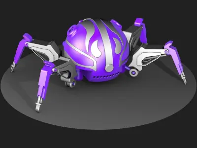 Robot Insect with claws 3D model