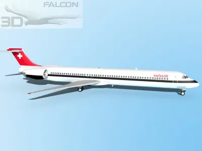 Falcon3D MD-80 Swissair 3D model