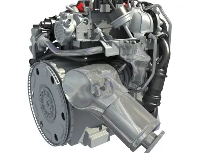 3D Engine Models - Car 3D model
