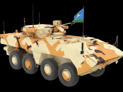 VPK-7829 Bumerang Desert Clean Low-poly 3D model