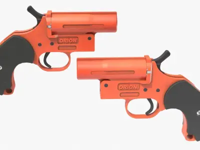 Flare gun Orion Low-poly 3D model