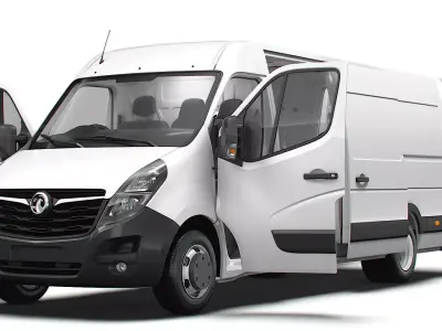 Vauxhall Movano Van L4H2 HQInterior 2021 3D model