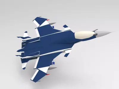 Dw-95 Aircraft model 3D model