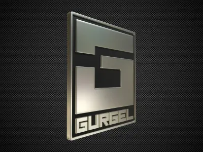 gurgel logo 3D model