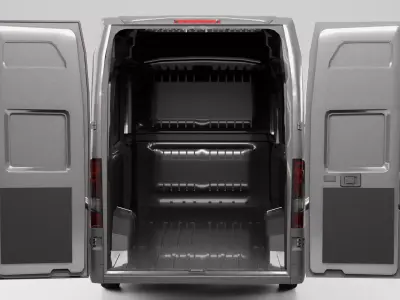 Van Vehicle Pack Game Ready With and Without Interior Low-poly 3D model