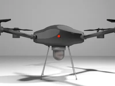 Drone - UAV Miniature Copter 3D model