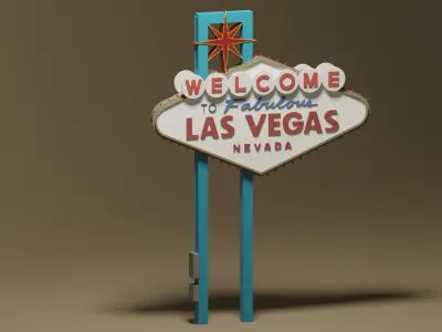 Welcome to Fabulous Las Vegas Sign 3D model