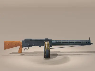 LMG14 machine gun 3D model