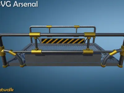 Catwalk bvc arsenal Low-poly 3D model