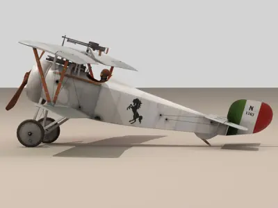 Nieuport 17 Baracca 3 3D model