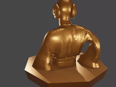 Space Princess Bust 3D print model