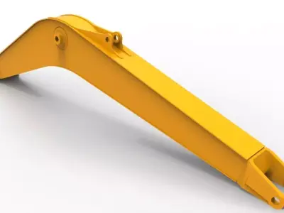 Excavator boom Free 3D model