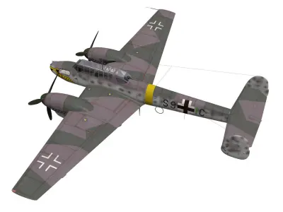 Messerschmitt Bf110 F2 3D model
