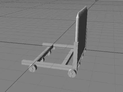 Medieval War Machine - Ramp Shield 3D model