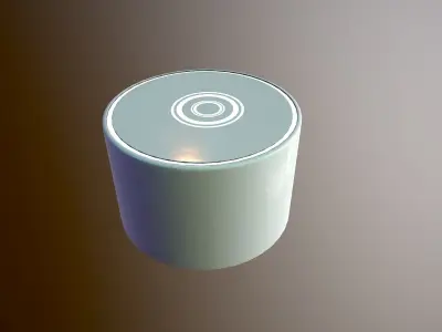 Futuristic Lounge Table Low-poly 3D model