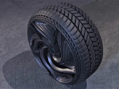 CFuturis wheel 3D model