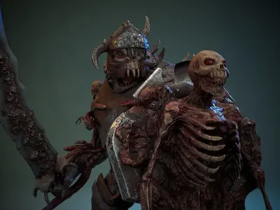 Rucar Monster 1 Low-poly 3D model