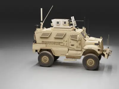 Navistar MaxxPro Tank Low-poly 3D model