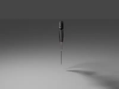 karambit pencil 3D model