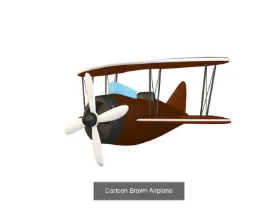 Lowpoly Airplanes Set toy airplane 3D Model Collection
