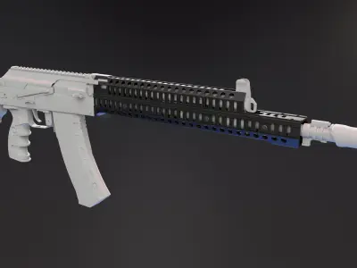 Zenitco Sport 12U Handguard Low-poly 3D model