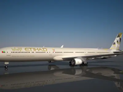 Etihad boeing 777 - 9X New 3D model
