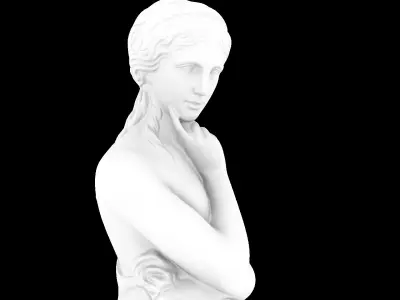 Classic Woman Sculpture 3D model