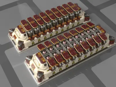 Imperial SX Sparrow Missile Pod 3D model