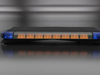 Federal Signal Trafic Storm Lightbar Low-poly 3D model