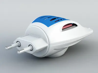 Mosquitall fumigator blue 3D model