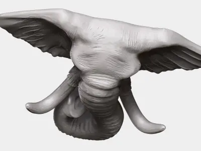 Elephant Head 3D model buy