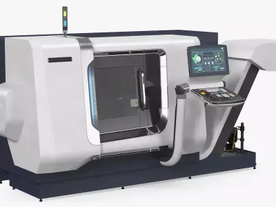 CNC Lathe Universal Turning Center 3D model