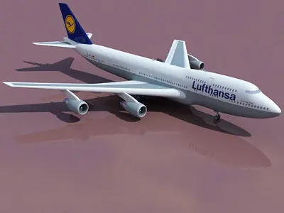 Lufthansa German Airline 3D model
