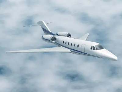 Cessna Citation X business jet 3D model