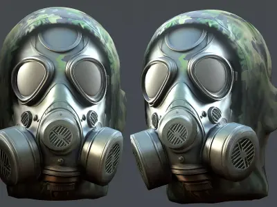 Helmet 3d model military combat Military Low-poly 3D model Low-poly 3D model