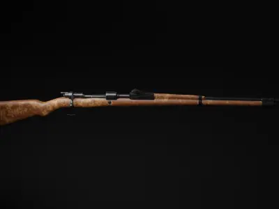 Gewehr M 98 Low-poly 3D model