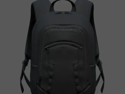 Backpack bag baggage Color 3d low poly Low-poly Low-poly 3D model