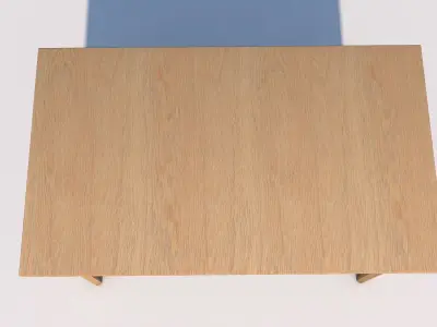 Low Poly UV Mapped  Desk Table Free low-poly 3D model