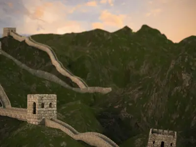 Great Wall of China 3D model