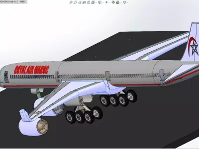 DESIGN OF THE ROYAL AIR MAROC 3D model