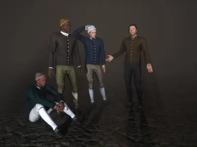 Working Class Man Low-poly 3D model