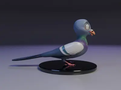cute dove 3D print model