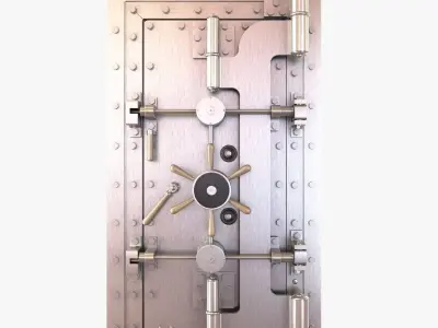York classic vitage vault door 3D model